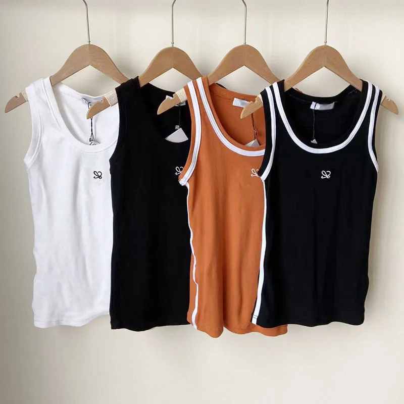 

New Summer Casual Lady Tank Tops Slim Pullover Round Neck Printing Patchwork Steet Beat Japan Korea Style Ladies Tank Tops 2023