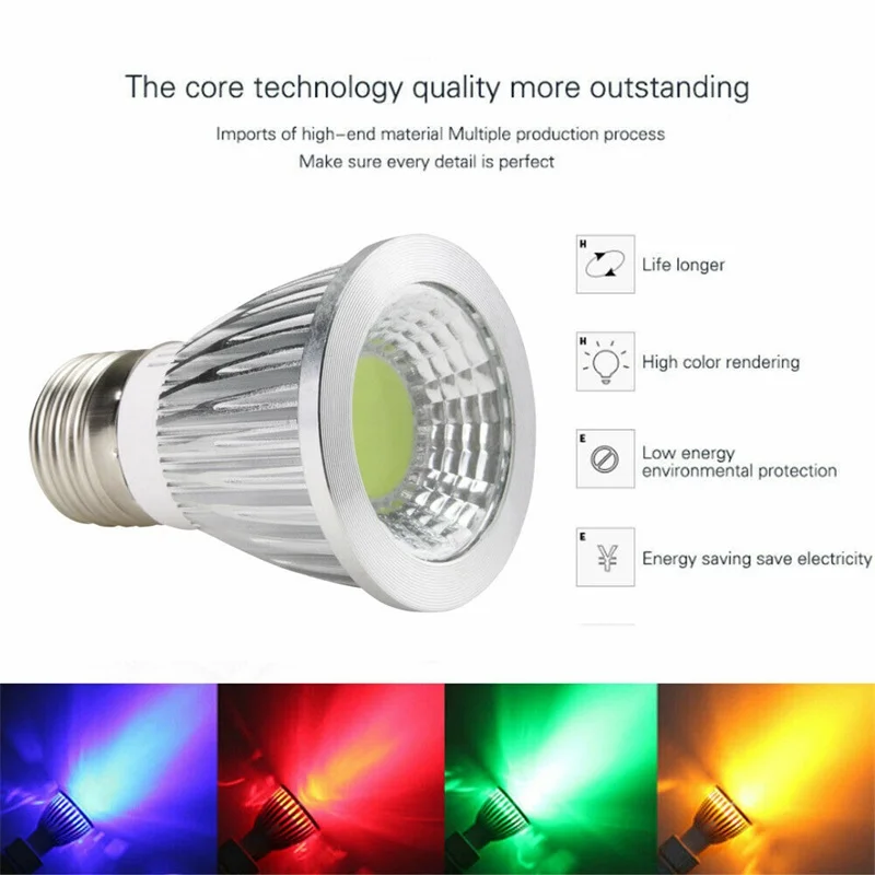 Светодиодный прожектор 9W 6W 12W AC85 - 265V GU5.3 GU10 E27 E14 B22