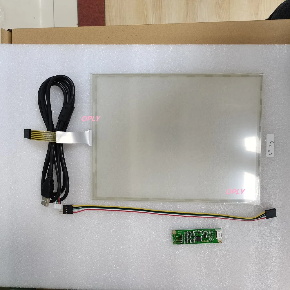 

Thick for industrial advertising car display monitor 12.1“ Resistive touch screen panel glass 5 Wire 266*205 MM 4:3