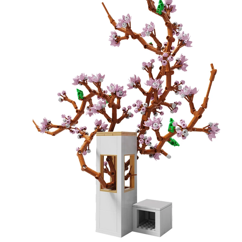 

400 Pcs DIY Romantic Flower Bouquet Brick Friends City Potted Plant Building Block Romantic Home Decoration Toys for Kids Gift