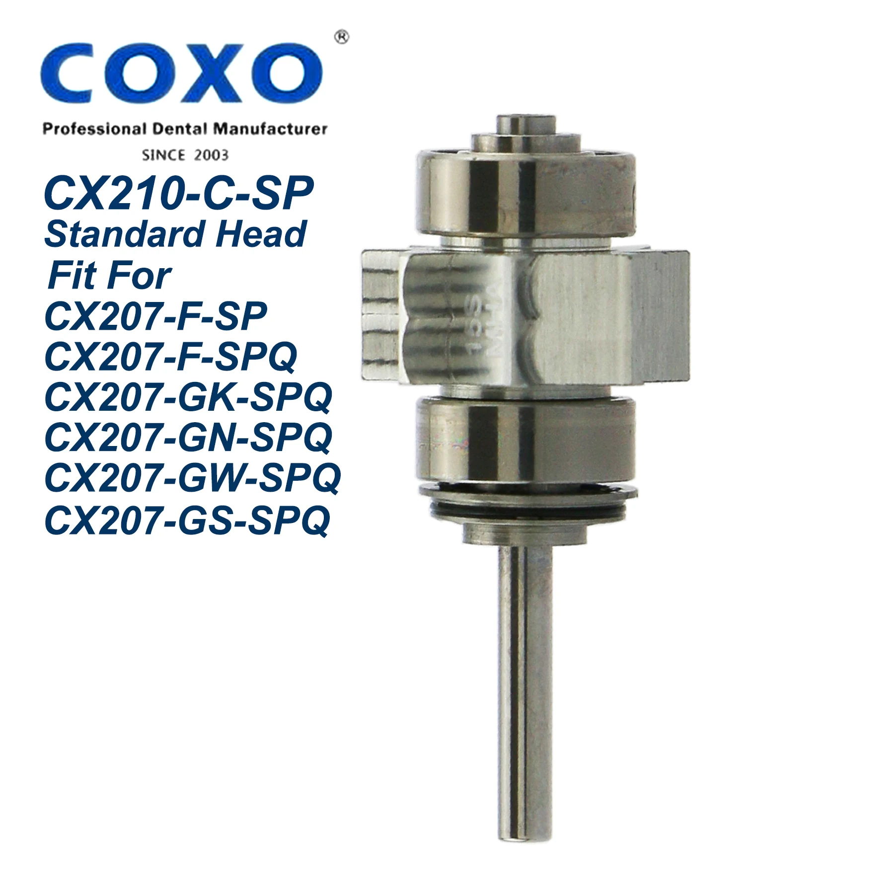 

Dental Replacement Standard Head Cartridge Rotor For COXO YUSENDENT High Speed LED Self-Power Fiber Optic Air Turbine Handpiece