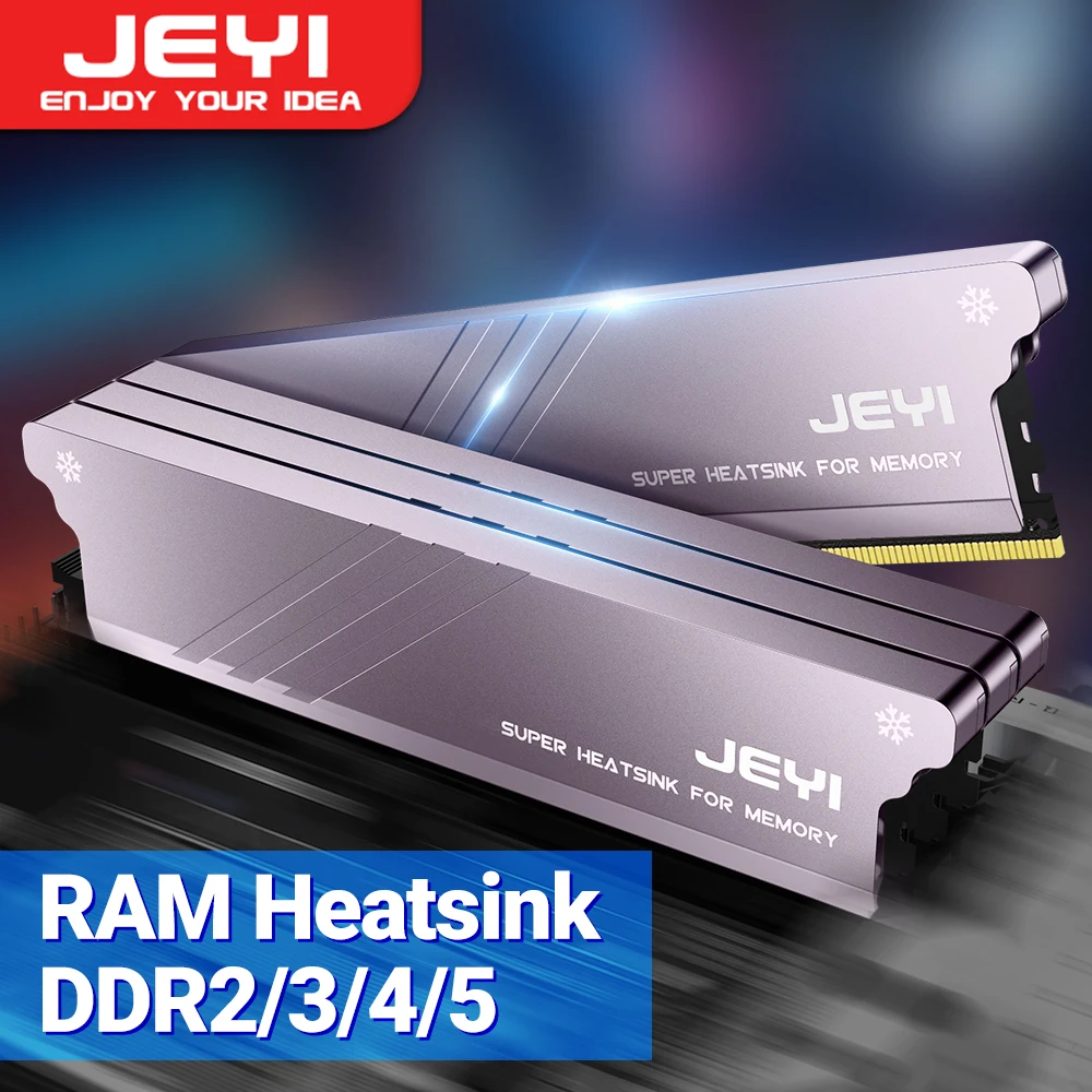 JEYI Memory RAM Heatsink With Thermal Pads, Cooler DDR