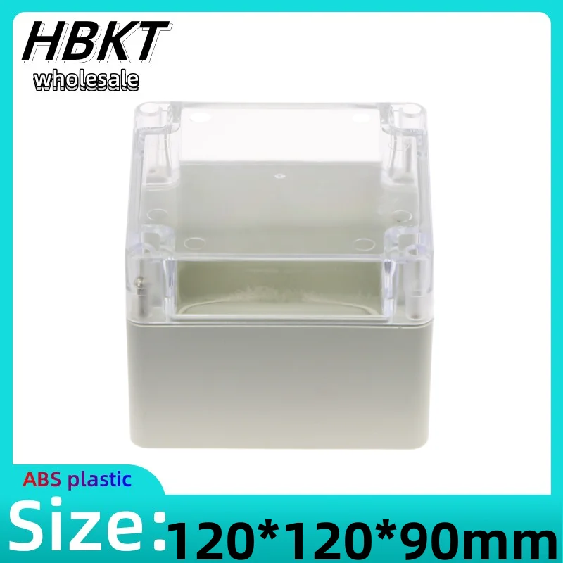 

1pcs120x120x90mmABS Plastic case Security power supply case Electronic instrument case Outdoor wiring Transparent waterproof box