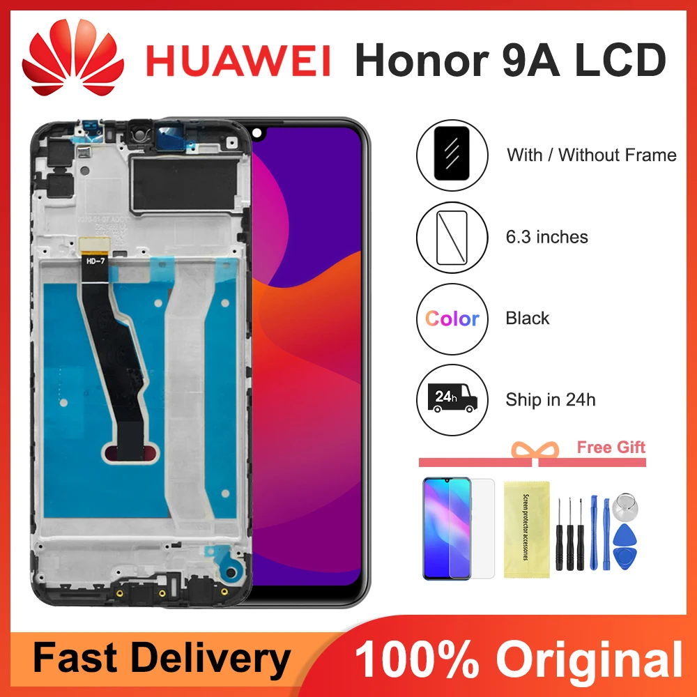

6.3'' New Tested For Huawei Honor 9A LCD Display+Touch Screen Replacement On For Huawei Y6P 2020 Screen MED-LX9 MED-LX9N