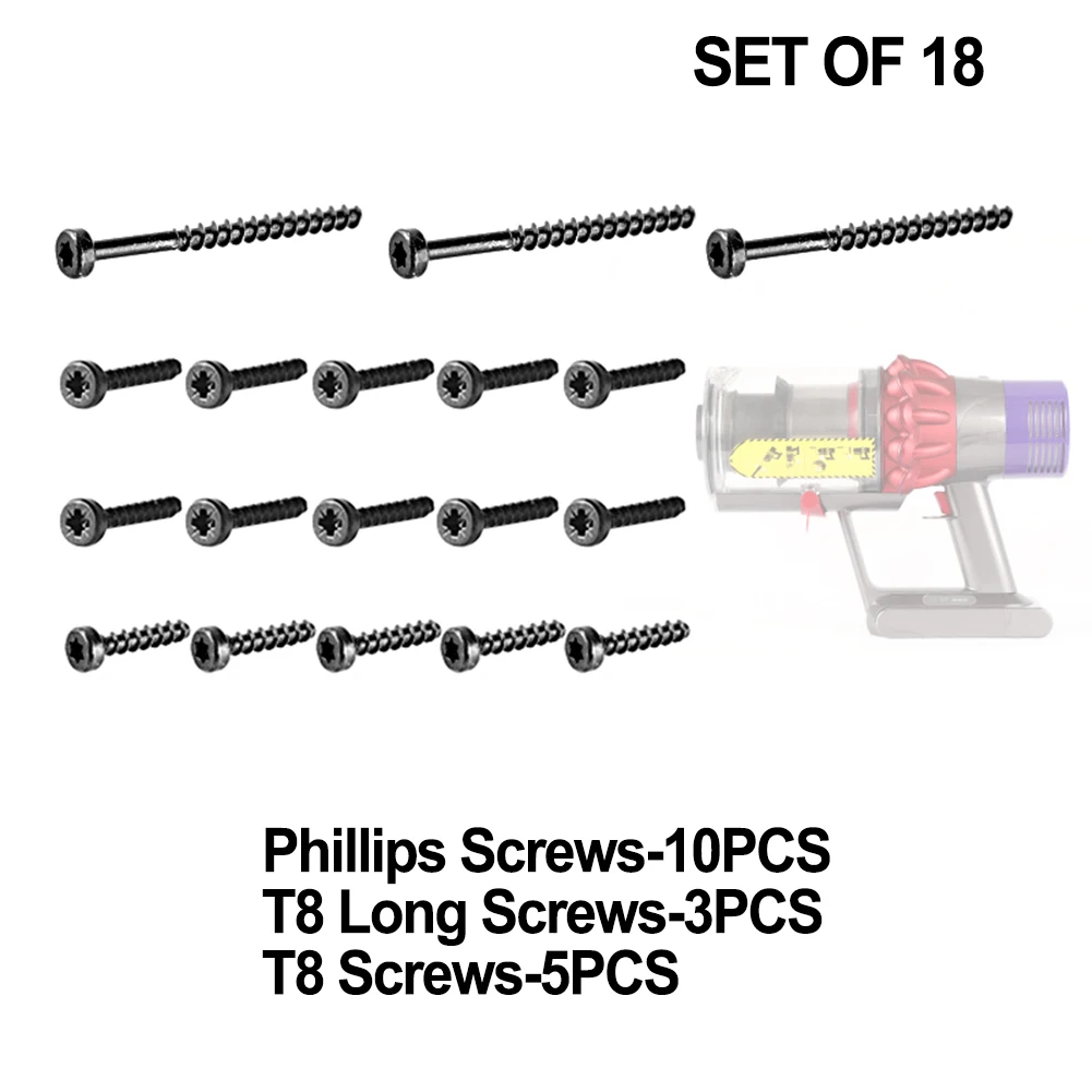 

Set Of 18 Screws For For DYSON DC25/V6/V7/V8/V10/V11/DC50/DC40 VACUUM SCREW 910703-01 Vacuum Cleaner Tools Accessorie