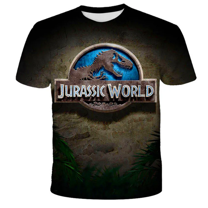 

1-14 Years Kids Dinosaur T Shirt For Boys Girls Super Fashion Style Summer Children Unisex Jurassic Park T-shirt Casual Tees
