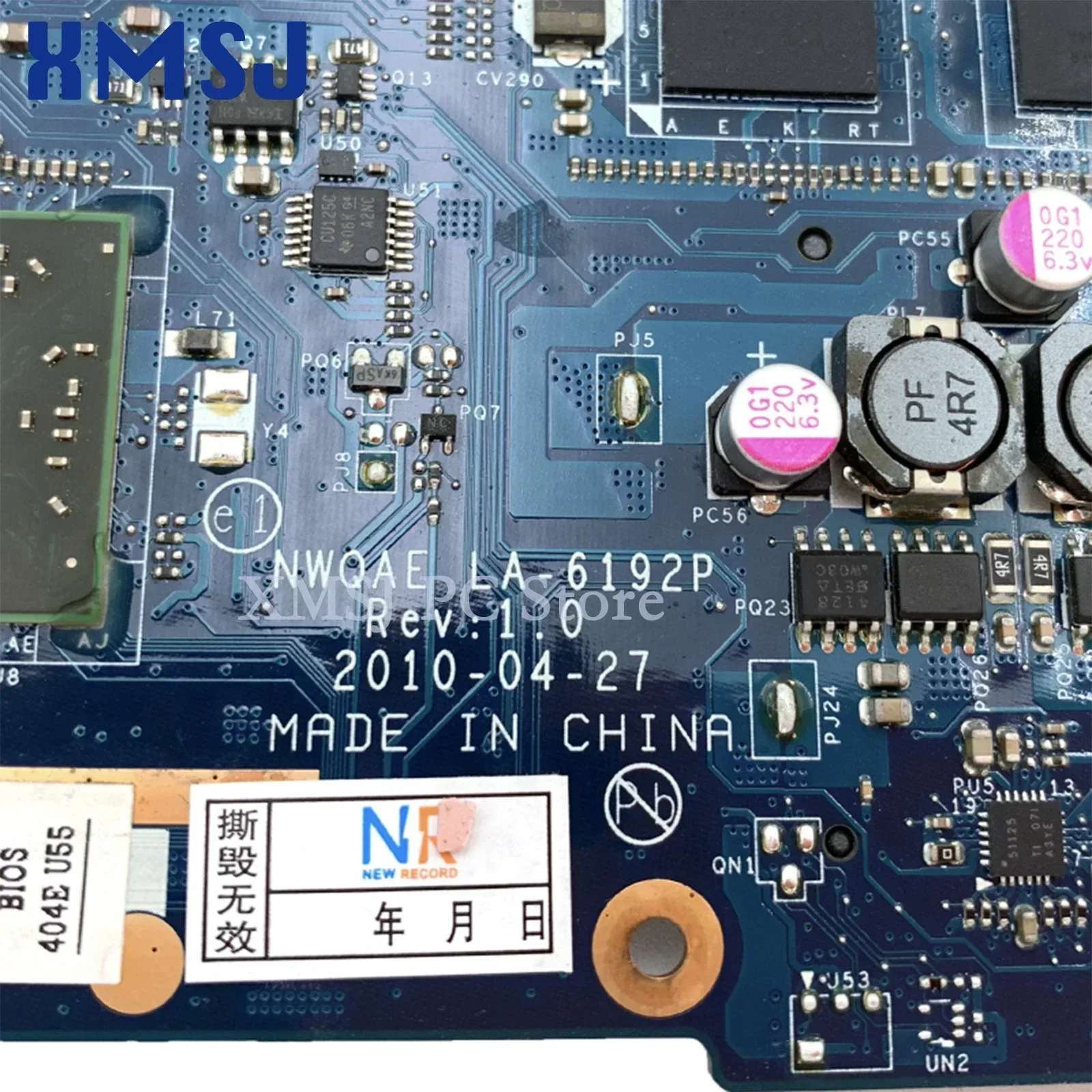 XMSJ для Toshiba Satellite A665D материнская плата ноутбука LA-6192P K 000108490 Разъем S1 HD5650M GPU