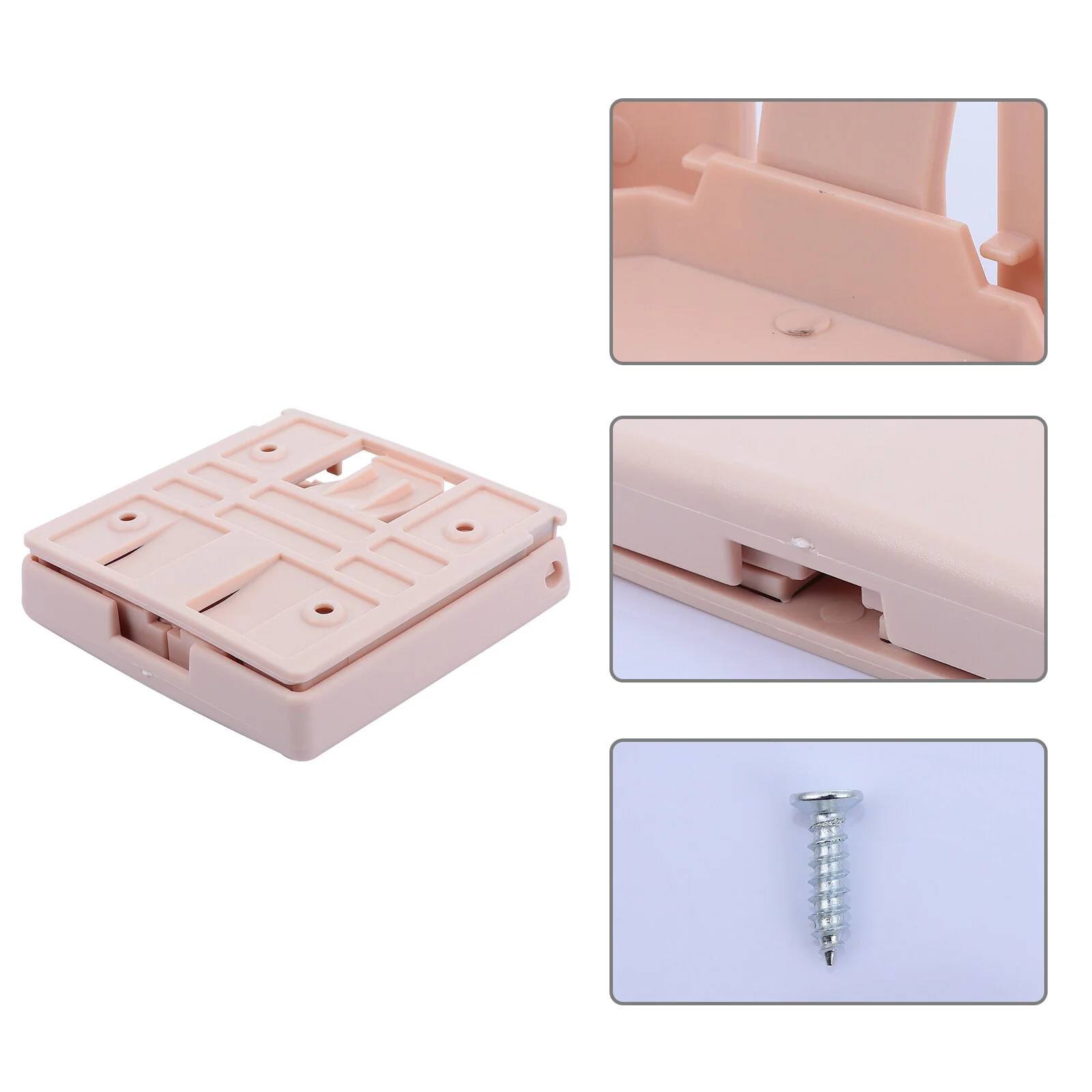 

Folding Bracket Car Cup Holder Automobile 9.8X9.3CM Beverage Foldable Beige Abs