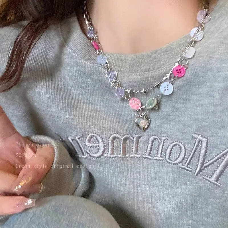 Винтажное акриловое колье с бусинами для женских готических ювелирных изделий