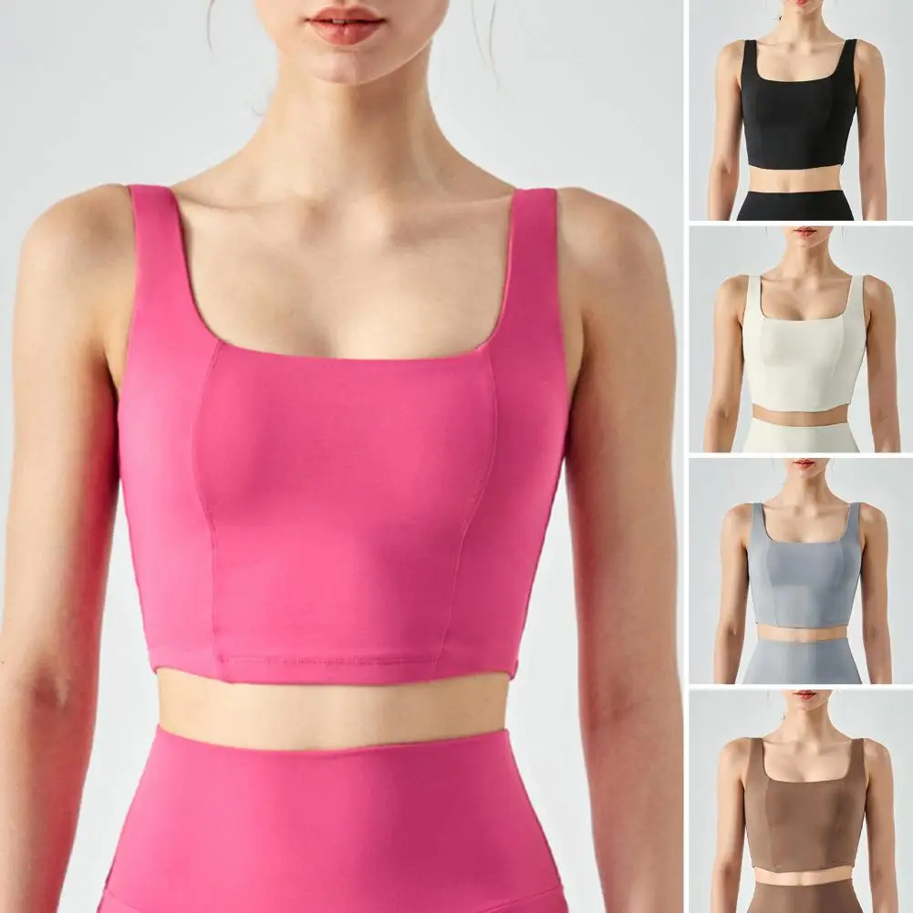 

Стильный Эластичный женский бюстгальтер со съемными подкладками без косточек, поглощающий пот женский бюстгальтер, удобный для тренажерно...