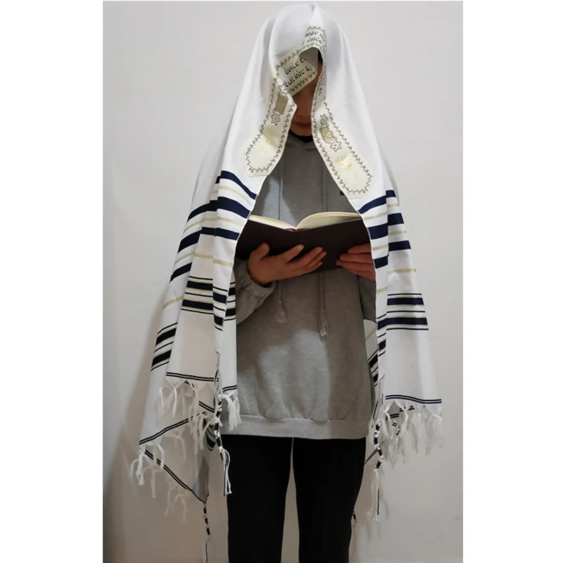 

Tallit Prayer Shawl Israel Plus Size Polyester Talit Bag Tallis Israeli Praying Scarfs Priez Wraps Prayer Shawl Talis Jewish