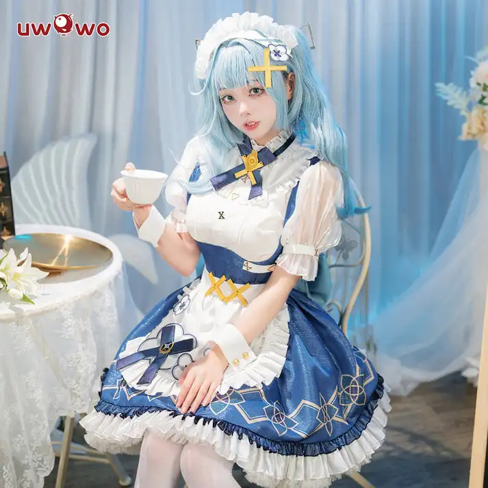 【Распродажа】11-3 UWOWO эксклюзивный Genshin Impact Fanart Faruzan Maid платье горничной для