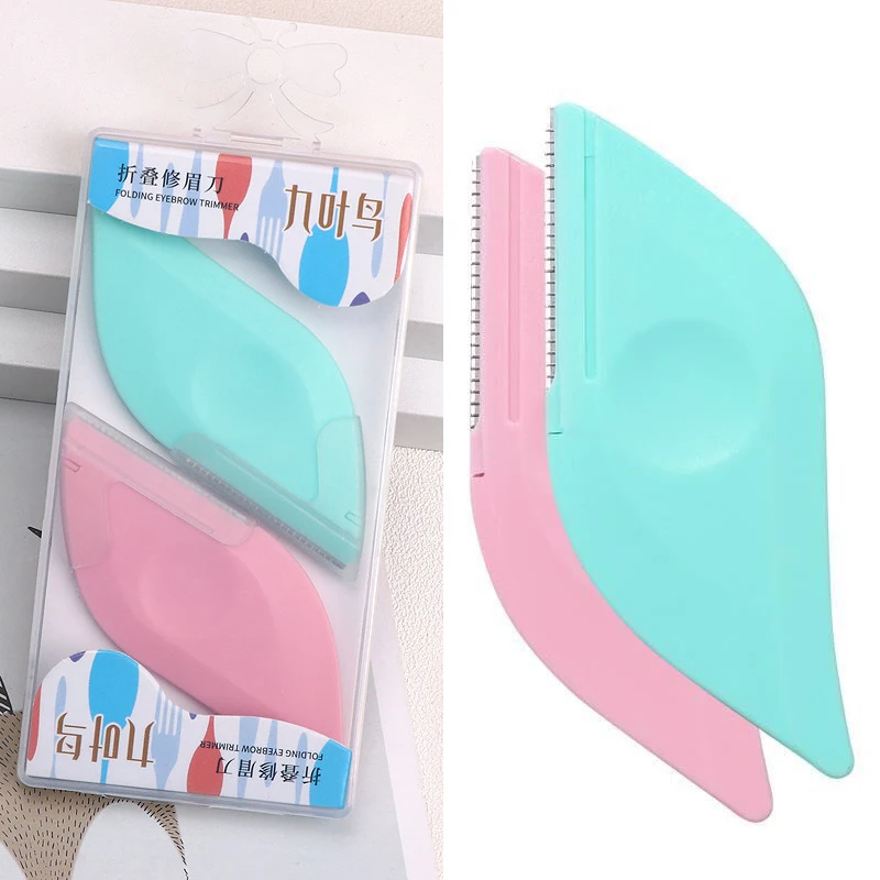 

2 шт., портативный триммер для бровей и бровей