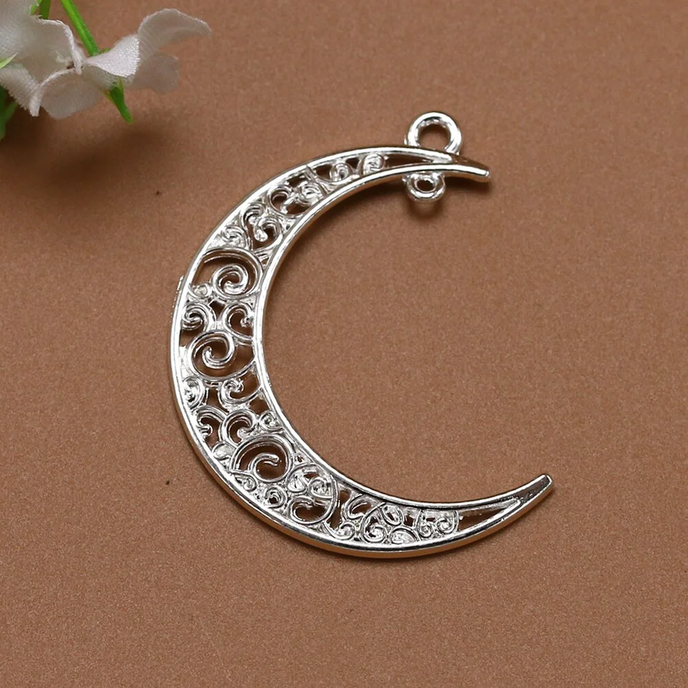 20 Pcs Moon Pendant DIY Charm Set Jewelry Making Pendants Charms Accessories Alloy