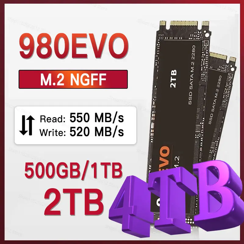 

Original 4TB M.2 SSD 2TB NGFF SSD hard Drive 980EVO NVMe pcie 980 PRO Hard Disk Internal Hard Disk For Laptop/Desktop/mac
