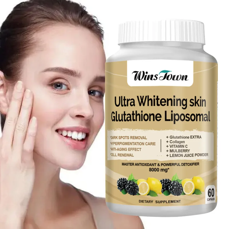 

60 capsules Glutathione Capsule Whitening Skin Glutathione Liposome Antioxidant Anti-aging Healthy Food Dietary Supplement