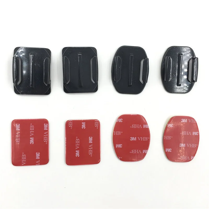 

Плоские изогнутые клейкие шлемы VHB для Go pro, Аксессуары для серфинга, для GoPro HD Hero 3 + 4, для Xiaomi Yi