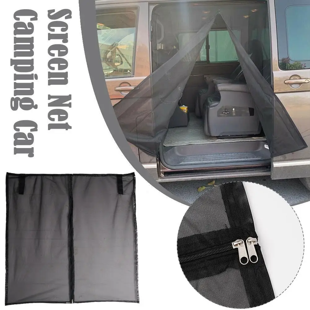 

Sliding Door Magnetic Mosquito Car Net Sunshade Screen Trunk Mesh Camping Accessories Curtains UV For SUV MPV Sedan