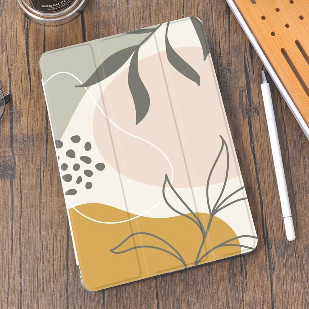 

RYWER Leaves Tropical Plants For iPad Case For 10.9 inch Air 4 Mini 5 4 10.2 8th 7th 10.5 Air With Pencil Holder iPad Pro Cover