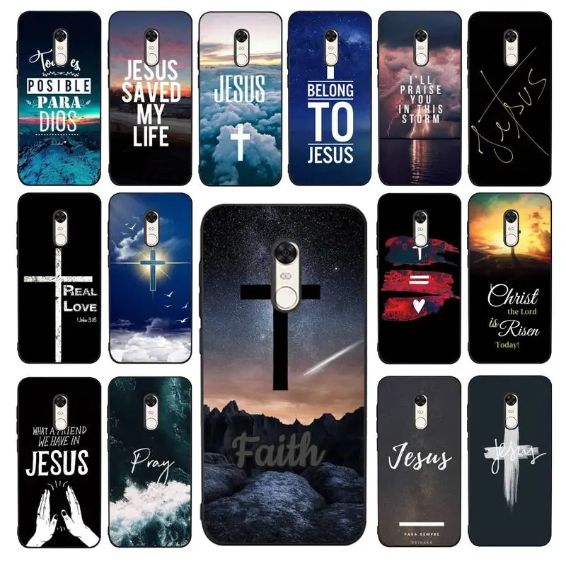 

God Jesus Pray Phone Case for Redmi 5 6 7 8 9 A 5plus K20 4X 6 cover