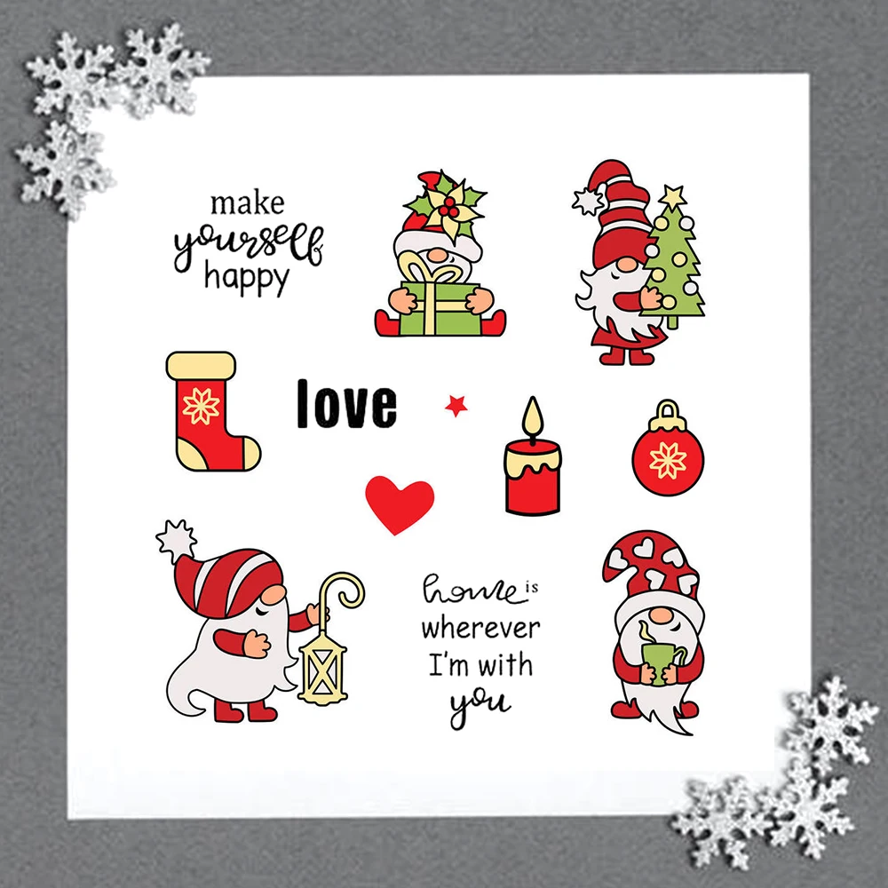 Рождественская елка/Девочка/Милая свинка прозрачные штампы и пресс-формы для DIY