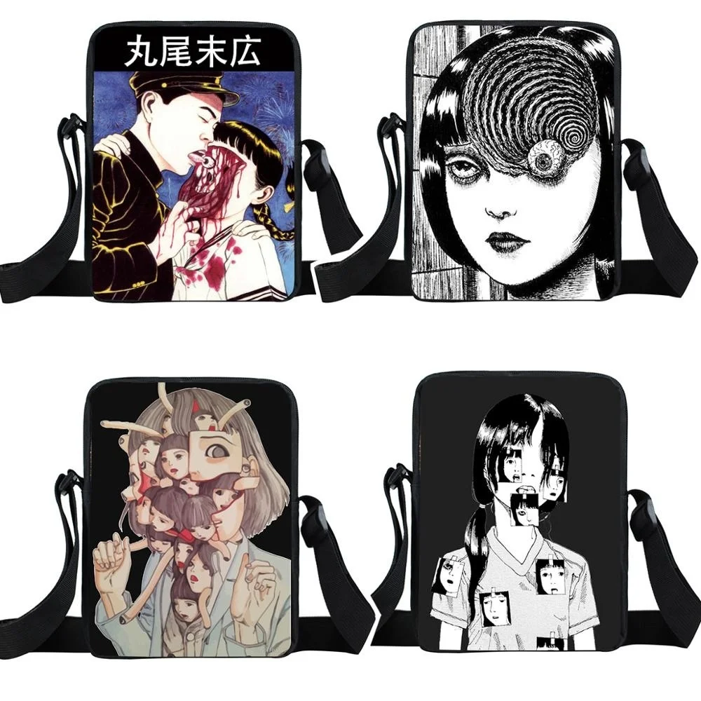 

Horror Manga Bag Women Handbag Junji Itou / Shintaro Kago Shoulder Bag Teenager Girls Satchel Tomie Messenger Bags