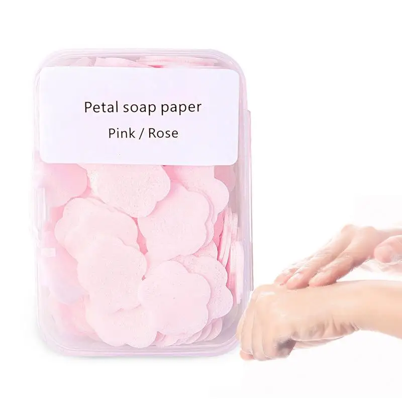 

Soap Paper Sheets Travel Disposables Scented Bath Slice Portable Bath Paper Soap For Hand Washing Slide Flake For Travel Outdoor