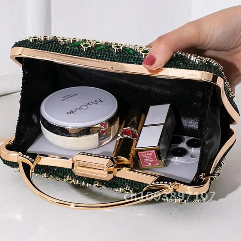 Модная женская сумка с верхней ручкой блестящий бриллиант свадебный роскошный