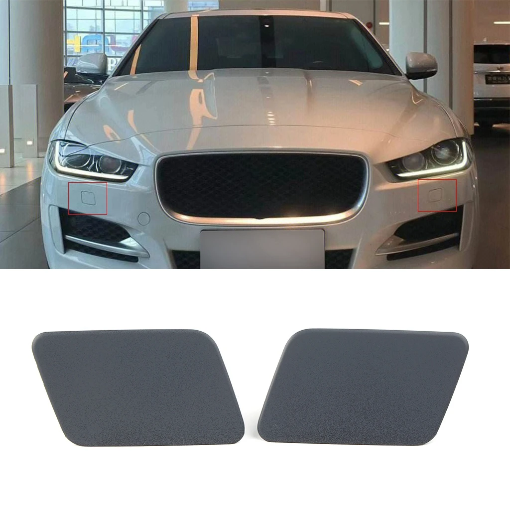

1Pair Car Front Headlight Washer Cover Cap For Jaguar XE X760 2018-2019 T4N5792LML