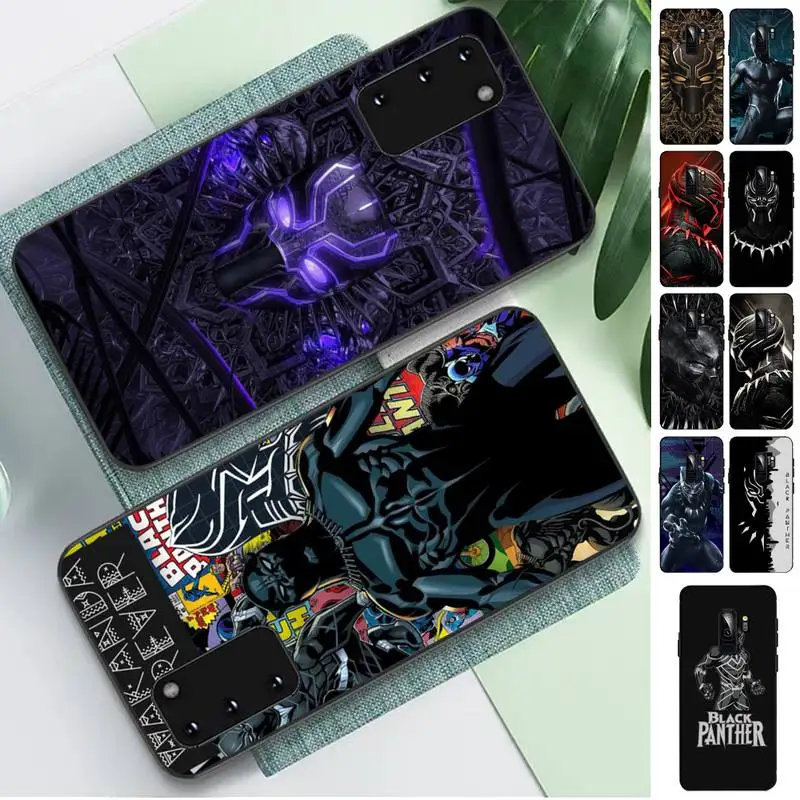 

Marvel Avengers Black Panther Phone Case for Samsung S10 21 20 9 8 plus lite S20 UlTRA 7edge