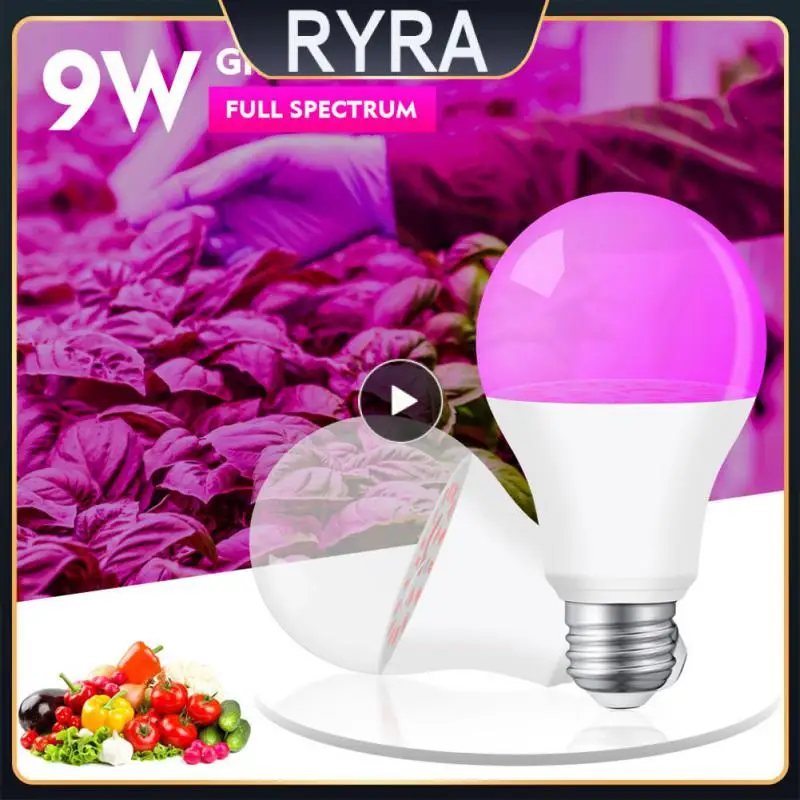 

Grow Light Bulb Led Durable Led Growth Lamp Led Grow Light Newest Led Growing Bulbs High Quality Fill Light 9w E27 Full Spectrum