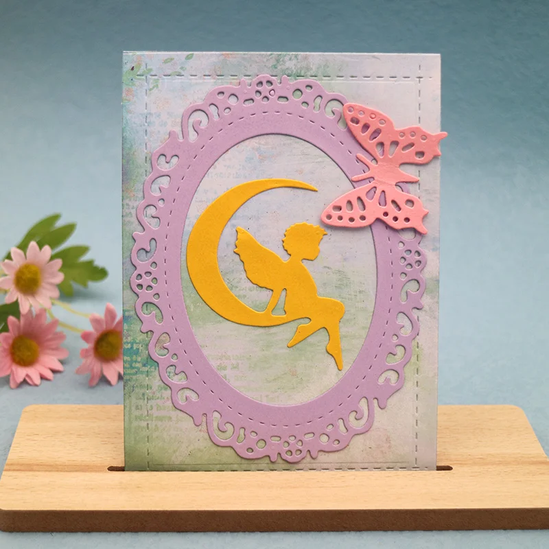 

Scrapbook Butterfly Cutting Dies Frame Metal DIY Embossing Album Cover Paper Cards Making Tool Blade Punch Stencils