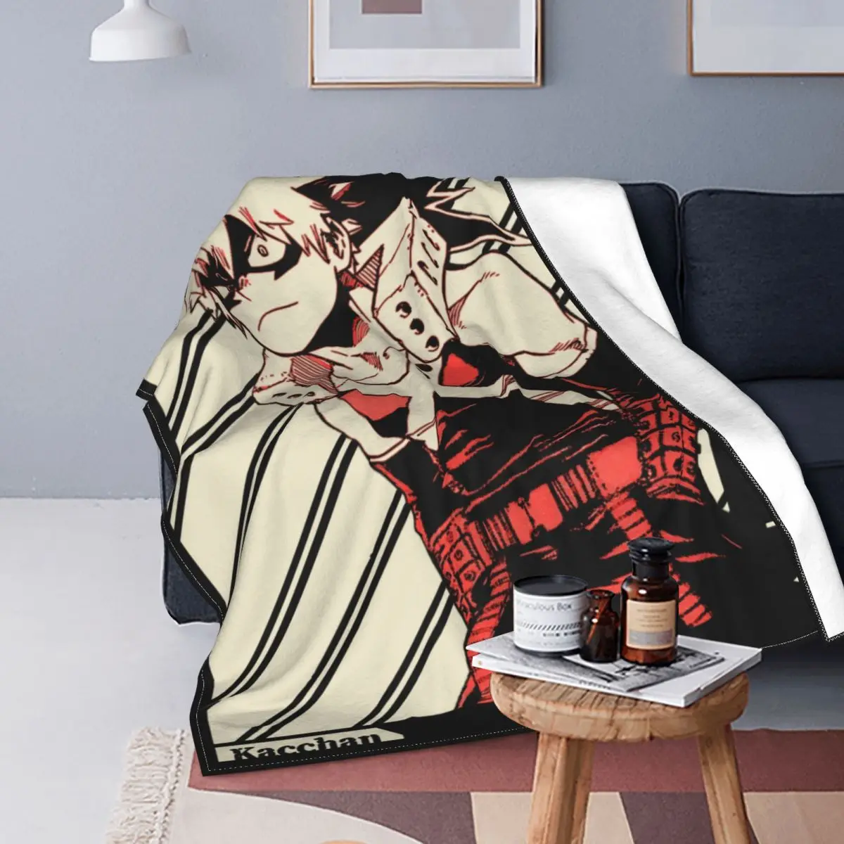 

Katsuki Bakugo Bakugou Blanket Coral Fleece Plush My Hero Academia Soft Throw Blankets for Home Couch Bedspread