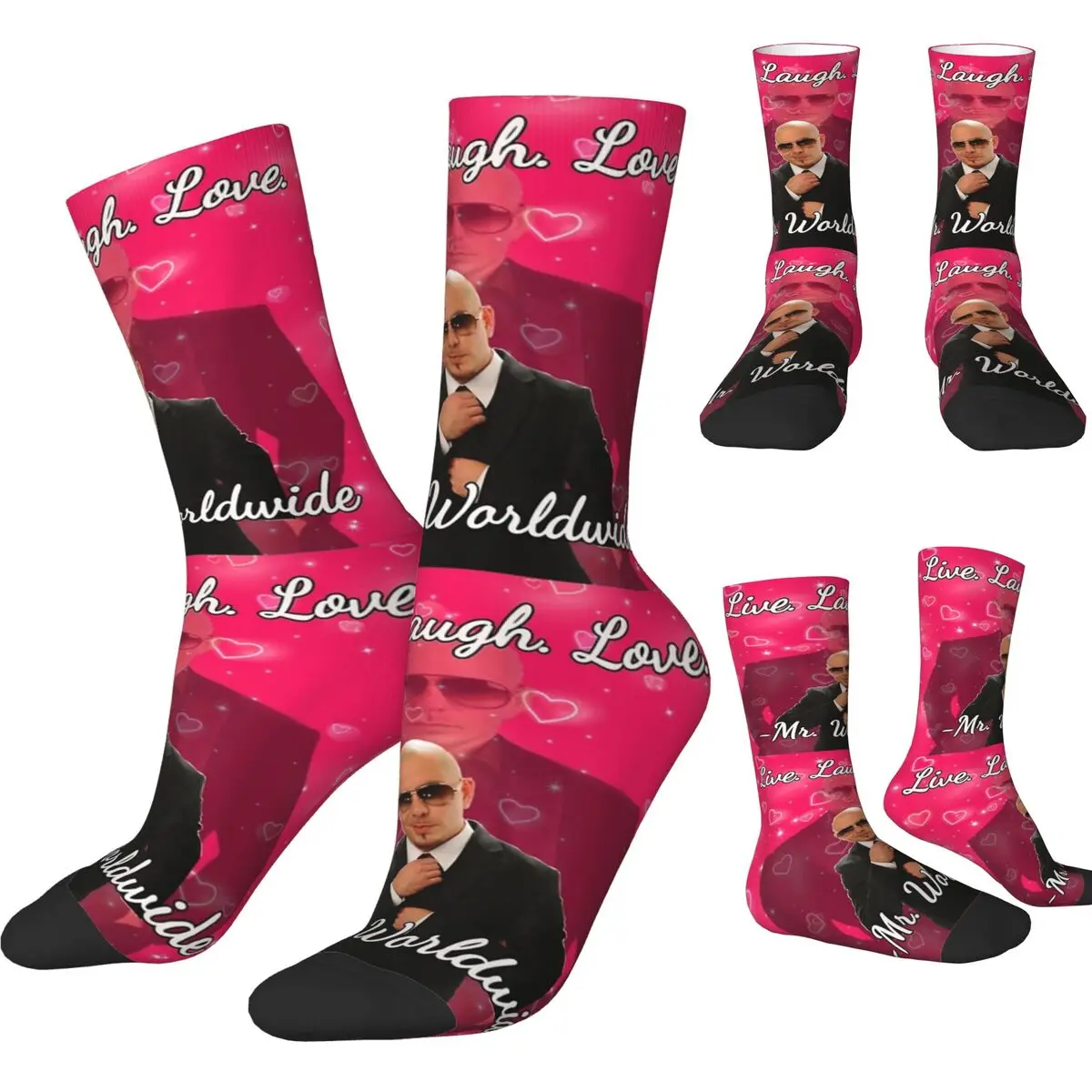 Носки Mr Worldwide Pitbull зимние чулки мужские качественные носки унисекс в стиле ретро