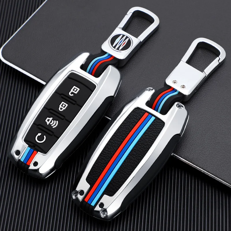 

Zinc Alloy Car Key Case 3 4 Buttons Smart Remote Control Protector Cover For GWM P Series Pickup Great Wall POER Truck 2019 2020