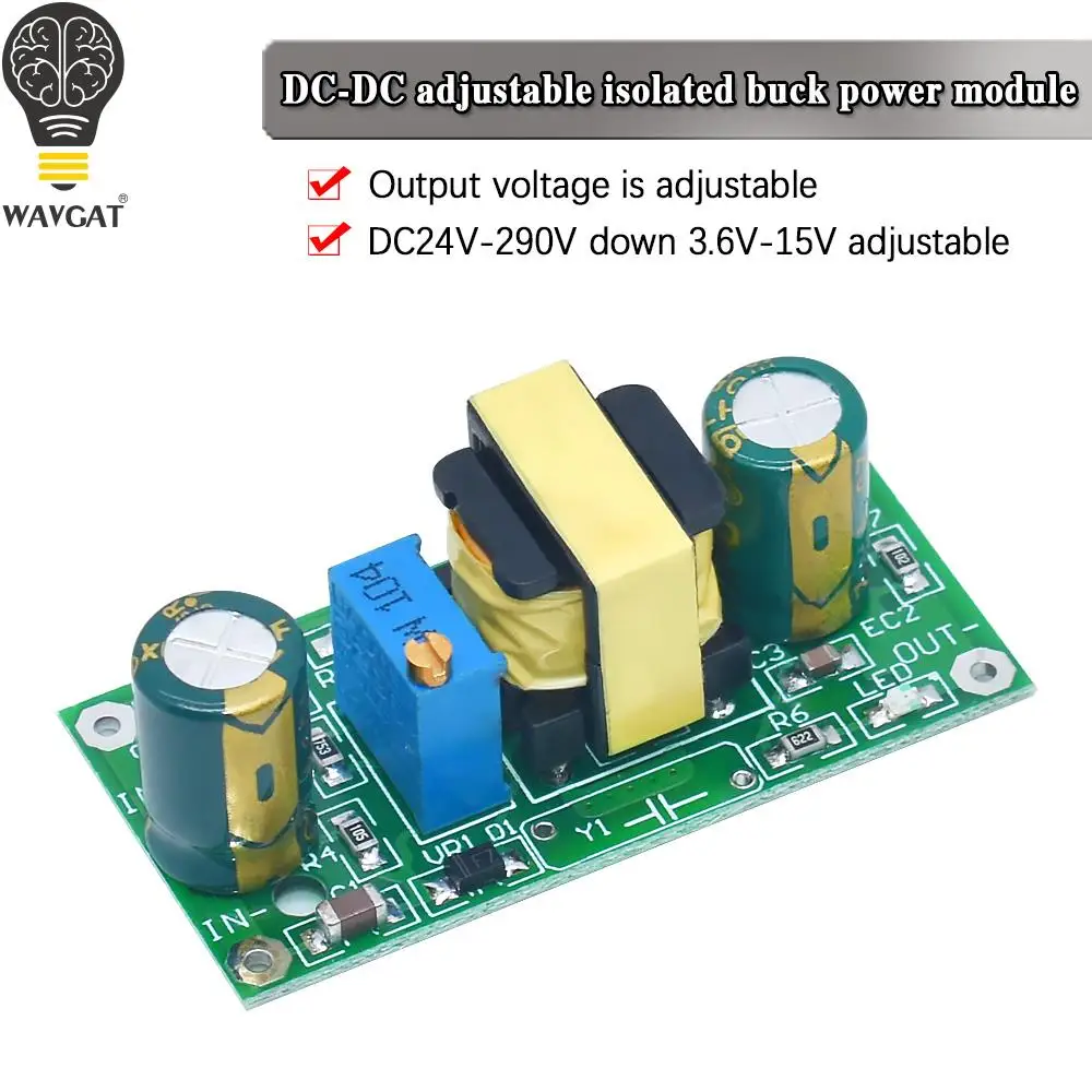Φ Step Down DC-DC 22V-290V to 3,6 V-15V плата регулятора преобразователя изоляции