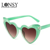 lonsy heart sunglasses women luxury brand designer sun glasses female retro love heart shaped glasses ladies uv400 protection