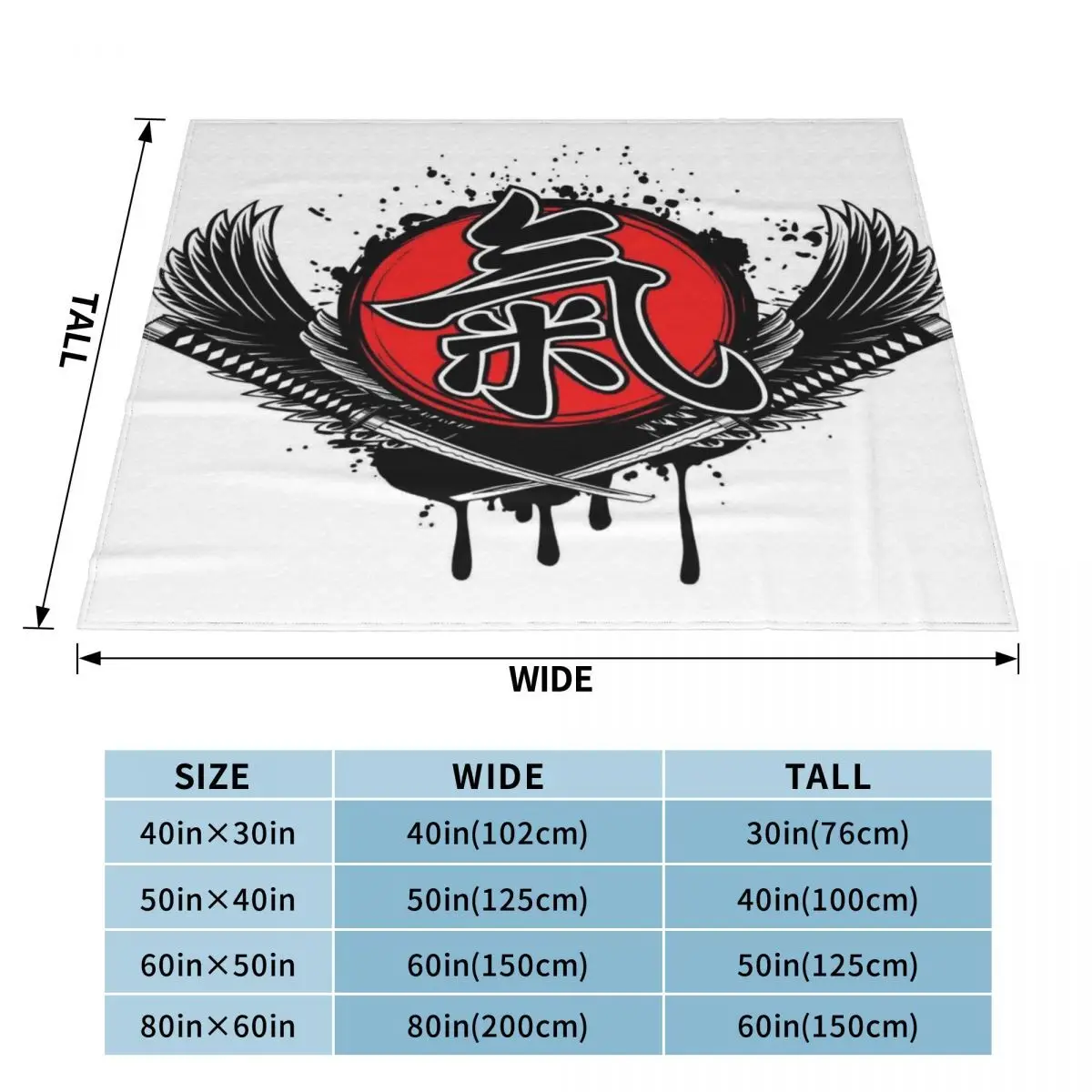Японское одеяло Ronin 1200 на колено одеяла и пледы