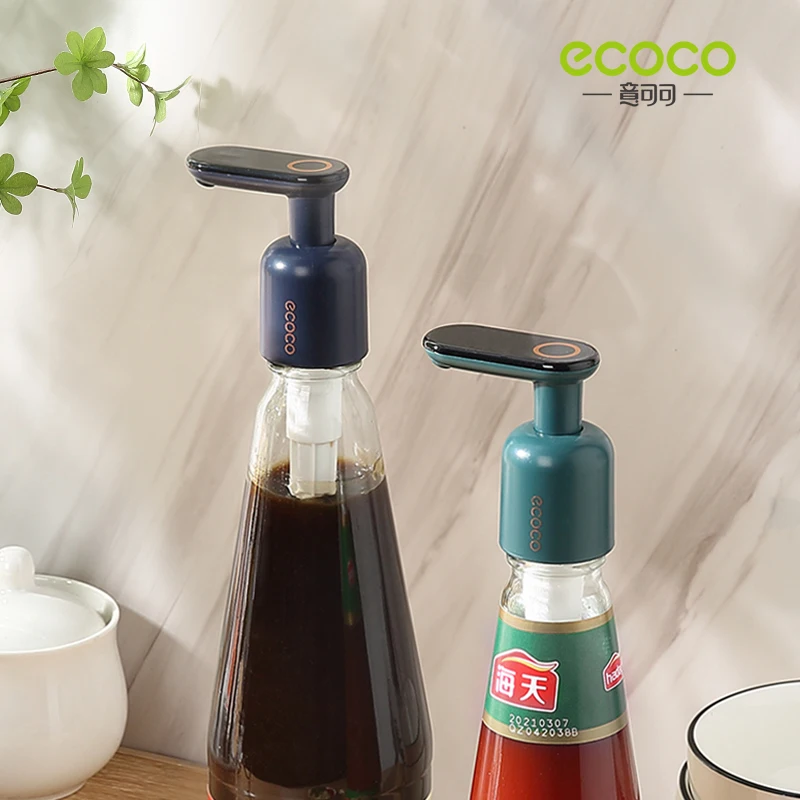 

Ecoco Oyster Sauce Squeezer Household Press Mouth Universal Pump Head Artifact Food-grade Oil Consumption Bottle Squeeze Mouth
