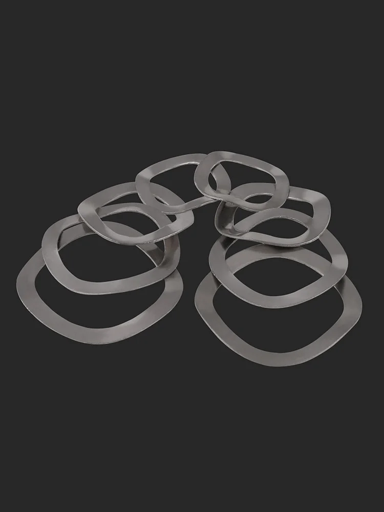 

Anmiy 304 Stainless Crest Manganese Steel Wave Bearing Metal Circular Spring Gasket M3-m118