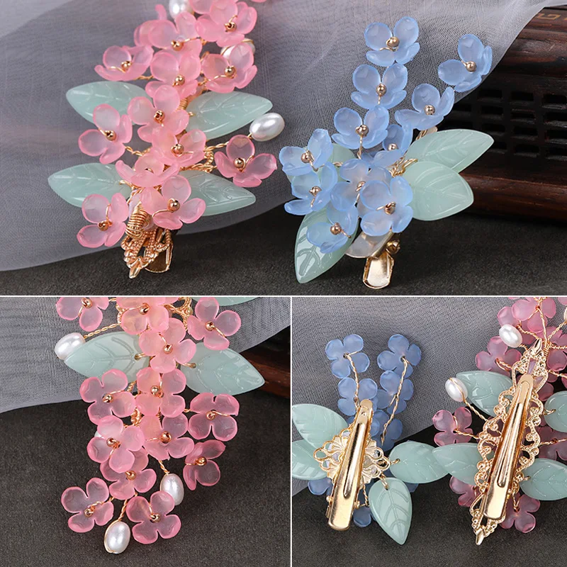 Аксессуары для волос Hanfu платья женские боковые зажимы заколки в китайском