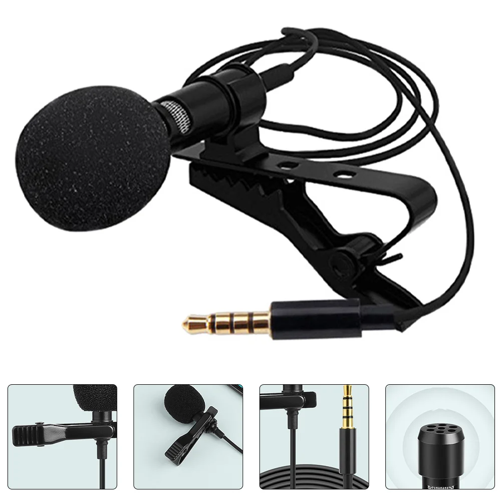 

Lavalier Microphone Noise Cancelling Headphones Wired Wireless Headset Metal Clip-on Lapel