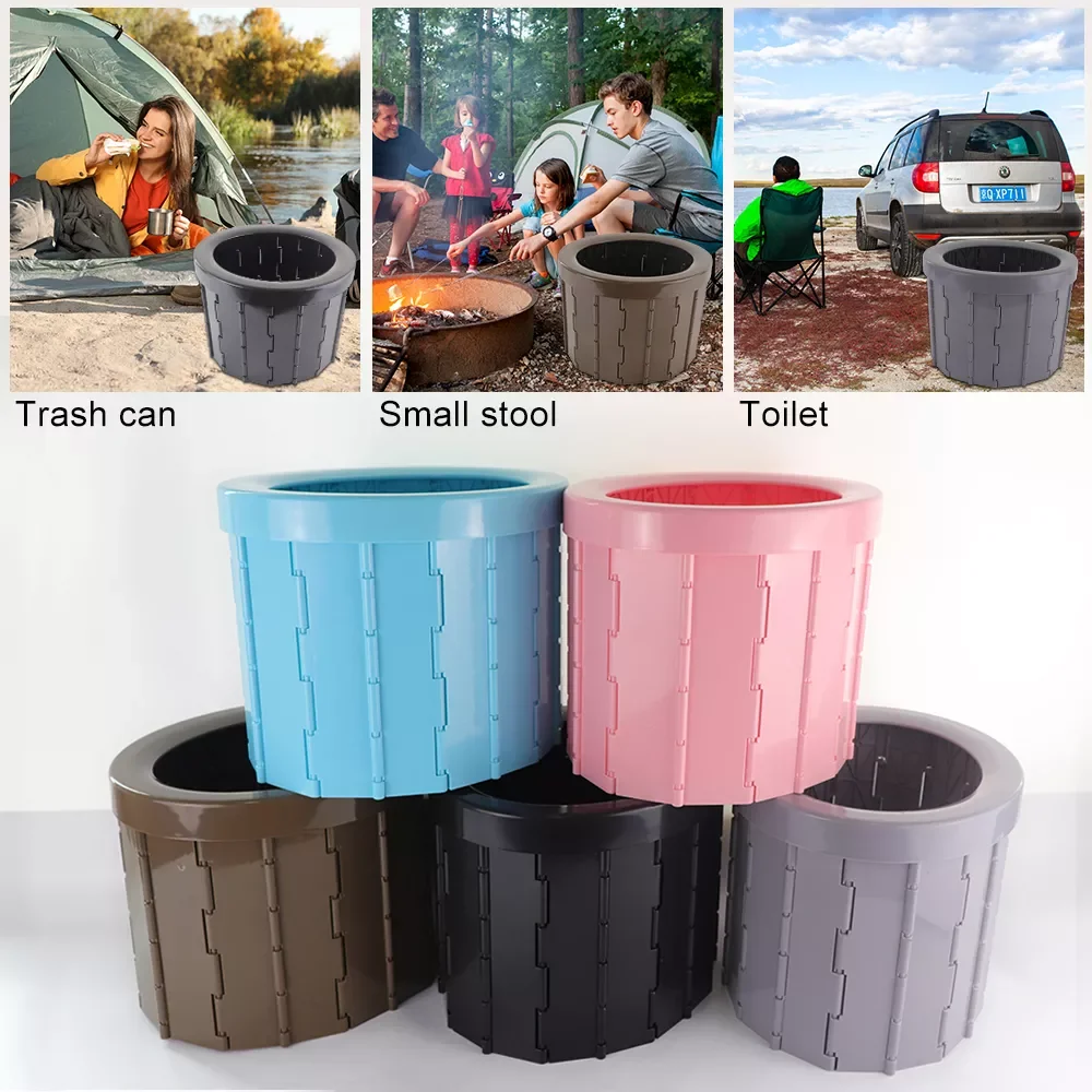 

Portable Folding Toilet Commode Porta Potty Car Toilet Camping Toilet for Travel Bucket Marine Toilet Seat for Camping Hiking