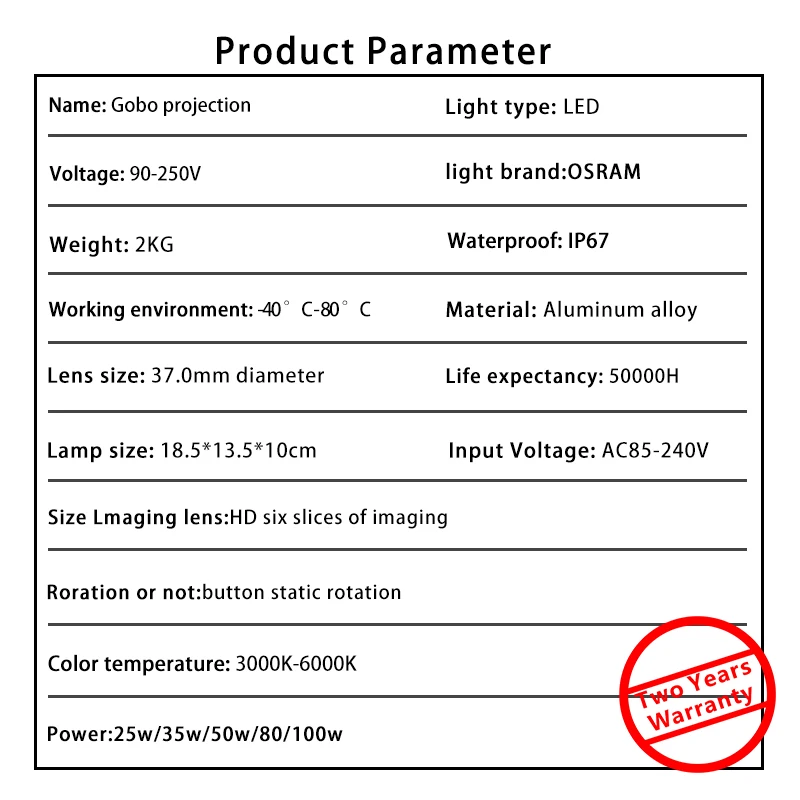 Горячая Распродажа Led Hd наружный Ip67 Водонепроницаемый проектор изображений