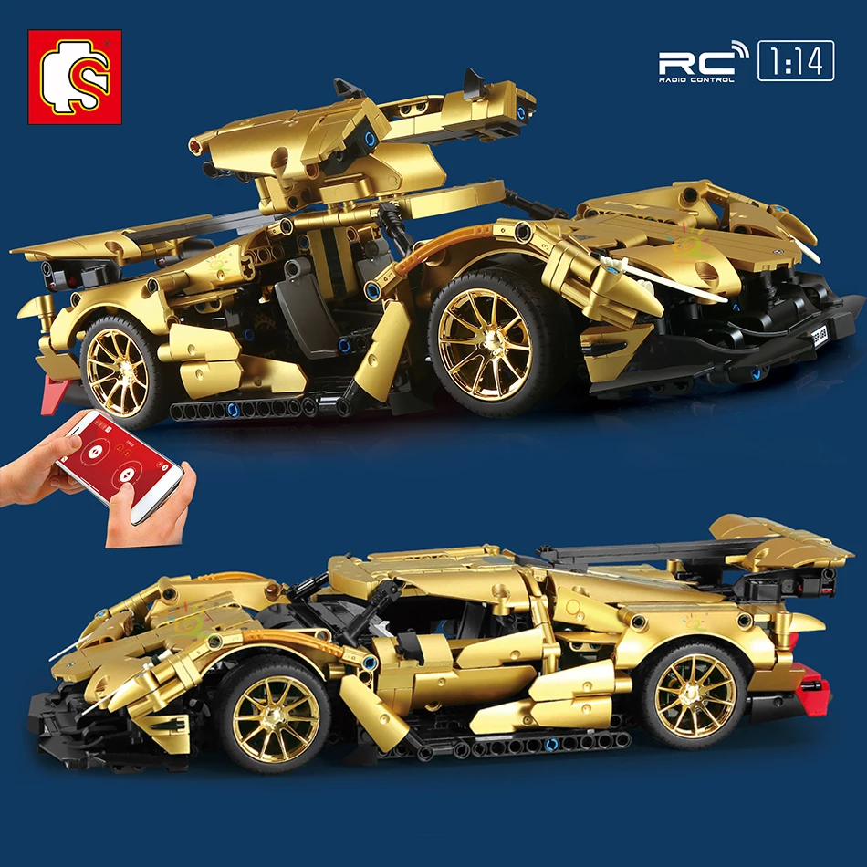 

Спортивный гоночный автомобиль SEMBO RC City, строительный блок, электрический пульт дистанционного управления, скоростные чемпионы, автомобиль, кирпичи, игрушки для детей, подарок