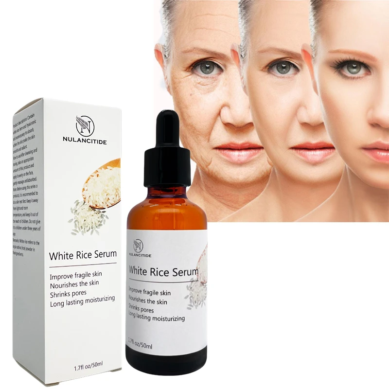 

50ml Anti-wrinkle White Rice Whitening Essence Anti-aging Facial Moisturizer Anti-wrinkle Anti-aging Facial Essence