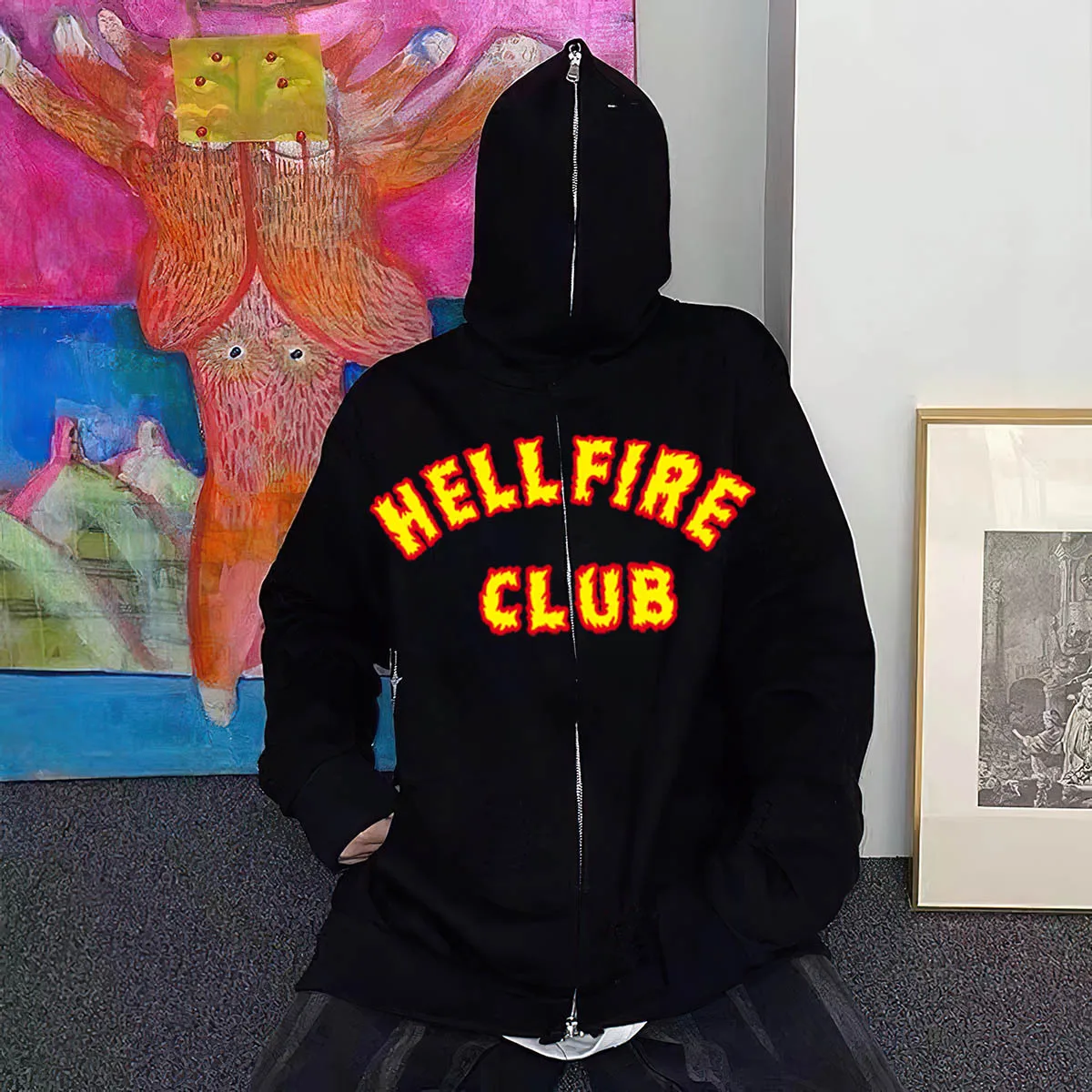 

Stranger Things Zipup Hoodie High Street Pull-up Cardigan Jacket y2k Streetwear Men Women Grunge Clothes Female clothing