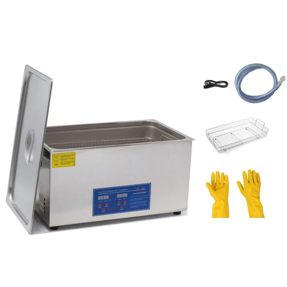 

2023 AZUIZUIF 30L/7.9Gallon Industrial Ultrasonic Cleaner (600W+500W) with Heater for Metal Parts,Carburetor,Fuel Injector 110V