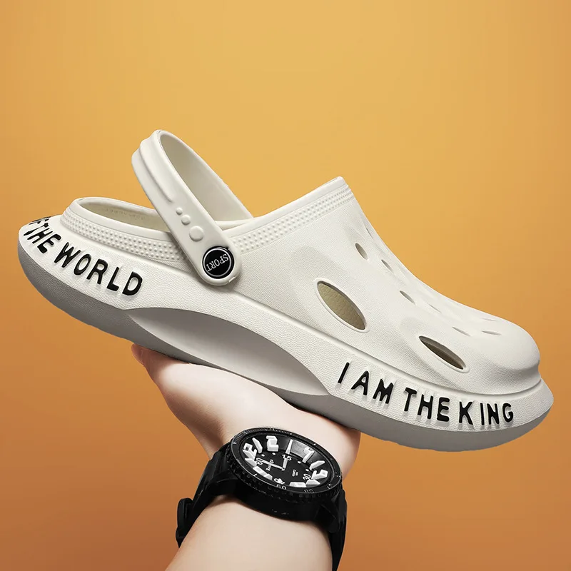 Сандалии мужские летние дышащие противоскользящие с кокосовым отверстием