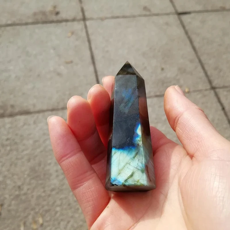 Лунный камень Хрустальная колонна бриллиантовый кристалл лечебный домашний